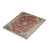 赤フローラフラワーペルシャのトルコエレガント柄 タイル (側面)