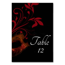 赤フローラマ結婚スクのテーブルカード テーブルナンバー