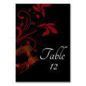 赤フローラマ結婚スクのテーブルカード テーブルナンバー (正面)