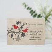 赤フローララブバード応答カード 出欠カード (スタンド正面)