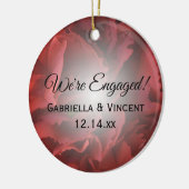 赤フローラ婚約 セラミックオーナメント (左)