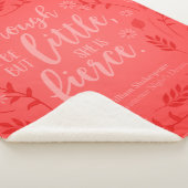 赤フローラ小さいが激しいウィリアム・シェイクスピア シェルパブランケット (3/4)