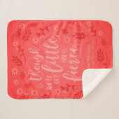 赤フローラ小さいが激しいウィリアム・シェイクスピア シェルパブランケット (正面(横))