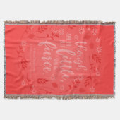 赤フローラ小さいが激しいウィリアム・シェイクスピア スローブランケット (正面)