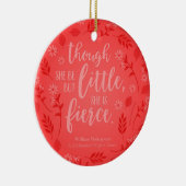 赤フローラ小さいが激しいウィリアム・シェイクスピア セラミックオーナメント (右)