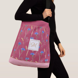 赤フローラ山花カスタマイズモノグラム クロスボディバッグ