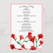 赤フローラ水結婚色 プログラム (裏面)