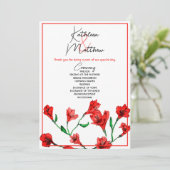 赤フローラ水結婚色 プログラム (スタンド正面)