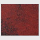 赤フローラ花葉樹包み紙 ラッピングペーパー (フラット)