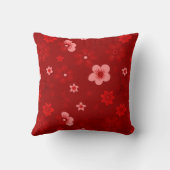 赤フローラ装飾用クッション クッション (裏面)
