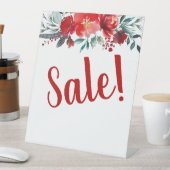 赤フローラ販売業 台座サイン (インサイチュ)