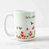 赤フローラ-もしいいもしか…? コーヒーマグカップ (左)