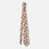 赤フローラ ネクタイ (裏面)