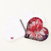 赤フローラ パーソナライズされた ノートブック (内部)