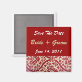 赤フローラ マグネット (正面/裏面)