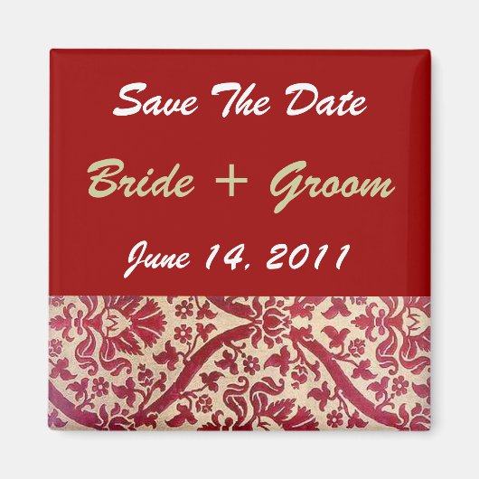 赤フローラ マグネット (正面)