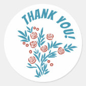 赤フローラ ラウンドシール (正面)