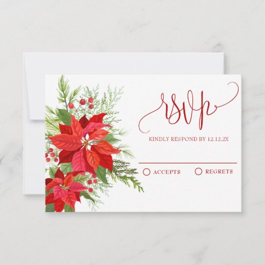 赤フローラ 出欠カード (正面)