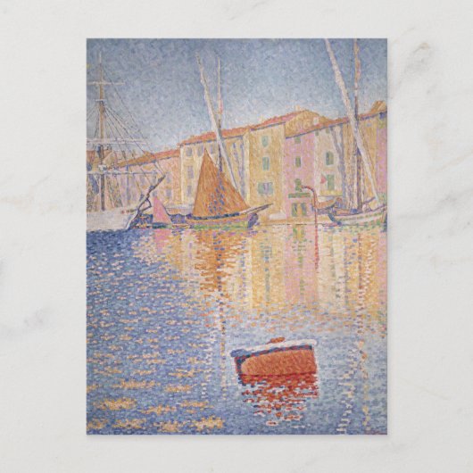 赤ブイ、セントトロペス、1895 ポストカード (正面)