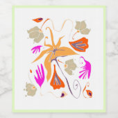 赤ブドウ園の飲食物ラベルセット ワインラベル (シングルラベル)