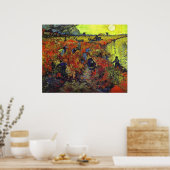 赤ブドウ畑 ポスター (キッチン)