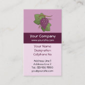 赤ブドウ（縦） 名刺 (正面)