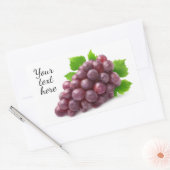 赤ブドウ 長方形シール (封筒)