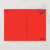 赤ブリーフポストカード ポストカード (裏面)