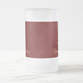 赤ブルゴーニュのメリークリスマスゴールデンツリー フロストグラスビールジョッキ (中央)