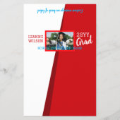 赤ブルゴーニュ卒業式キャンディバー包み チラシ (正面)