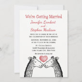 赤ブルゴーニュ結婚のキリンハート漫画 招待状 (正面)