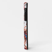 赤ブ絵を描ラシ抽象芸術モダンデジタル Case-Mate iPhoneケース (裏面/左)
