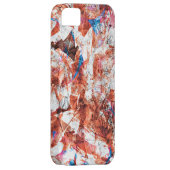 赤ブ絵を描ラシ抽象芸術モダンデジタル Case-Mate iPhoneケース (裏面/右)