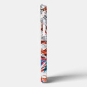 赤ブ絵を描ラシ抽象芸術モダンデジタル Case-Mate iPhoneケース (裏面 / 左)