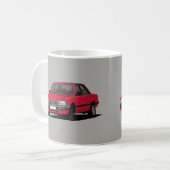 赤プジョー505 - コーヒーマグカップ (正面左)