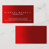 赤プレイユニークンコンサルタント名刺 名刺 (正面/裏面)