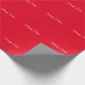 赤プレーンエレガントミニマル書道 ラッピングペーパー (角)