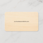 赤プロフェッショナル木製パレットクレート 名刺 (裏面)