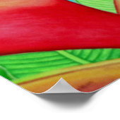 赤ヘリコニア ポスター (角)