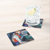 赤ベストの男の子,セザンヌ スクエアペーパーコースター (インサイチュ)