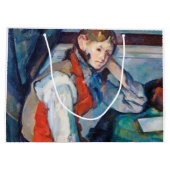赤ベストの男の子，セザンヌ ラージペーパーバッグ (裏面)