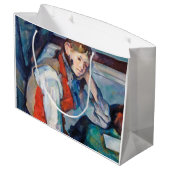 赤ベストの男の子，セザンヌ ラージペーパーバッグ (裏面アングル)