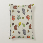 赤ベリモダンークリスマスの鳥の赤い灰色のラッピング アクセントクッション (正面(垂直))