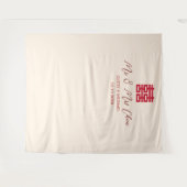 赤ベージュ中国の茶の写真の背景 タペストリー (正面(横))