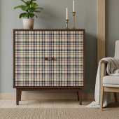 赤ベージュ白黒正方形タータンチェック格子模様 薄葉紙