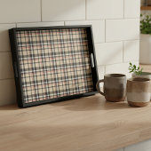 赤ベージュ白黒正方形タータンチェック格子模様 薄葉紙