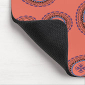 赤ペイズリー模様 マウスパッド (コーナー)