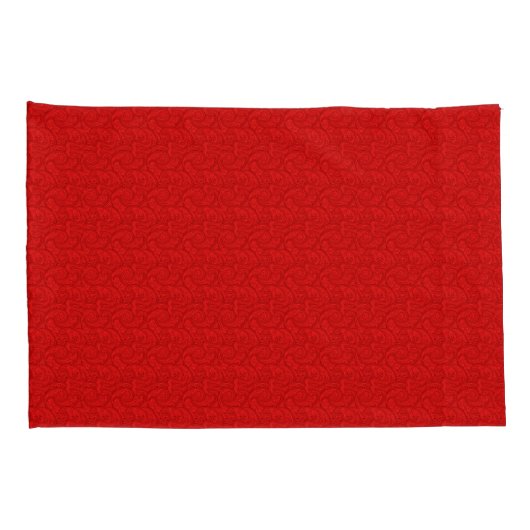 赤ペイズリー 枕カバー (裏面-右)