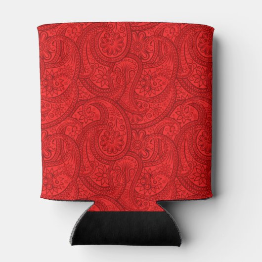 赤ペイズリー 缶クーラー (裏面)