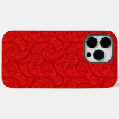 赤ペイズリー Case-Mate iPhoneケース (裏面 (横))